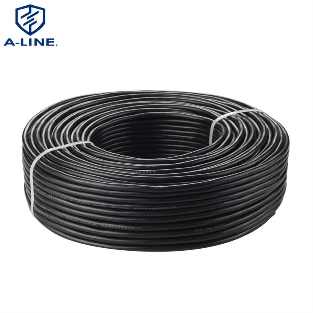 VDE Approval European H05VV-F PVC Electrical Wire