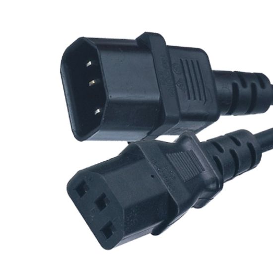 UL Approved European C13 and C14 Connector AC Power Extension Cord