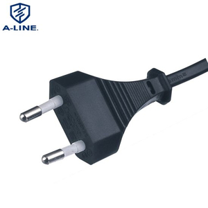 Professionele vervaardiging Europees type 2-pins wisselstroomsnoer
